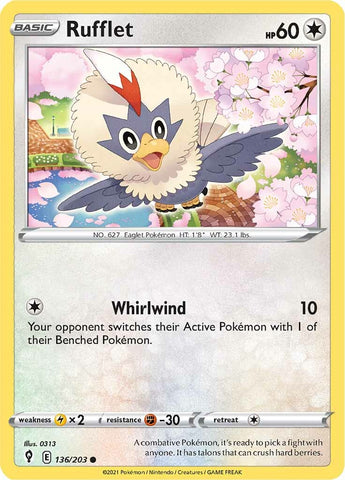 Rufflet (136/203) [Sword & Shield: Evolving Skies]