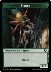 Wurm // Spider Double-Sided Token [Commander Masters Tokens] | Gauntlet Hobbies - Angola