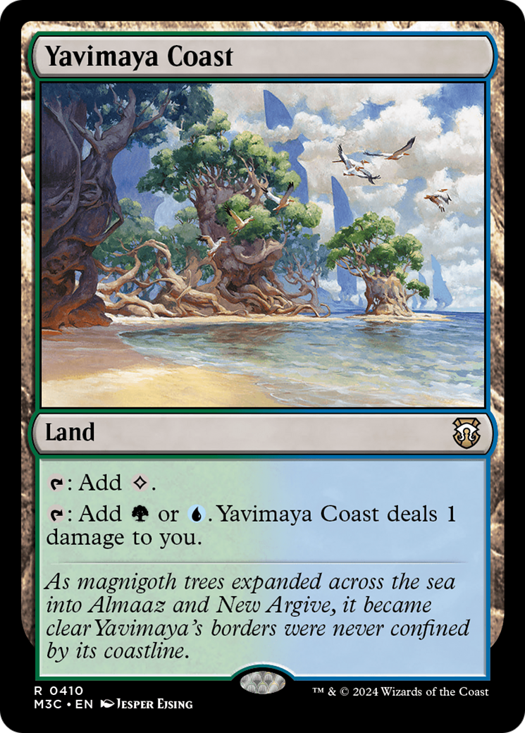 Yavimaya Coast (Ripple Foil) [Modern Horizons 3 Commander] | Gauntlet Hobbies - Angola
