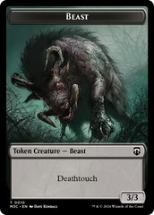 Beast (0010) // Shapeshifter (0008) Double-Sided Token [Modern Horizons 3 Commander Tokens] | Gauntlet Hobbies - Angola