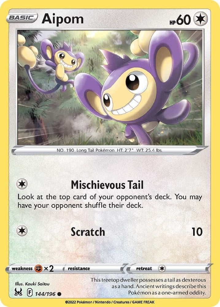 Aipom (144/196) [Sword & Shield: Lost Origin]