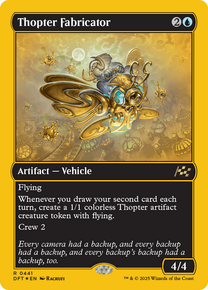 Thopter Fabricator (First-Place Foil) [Aetherdrift]