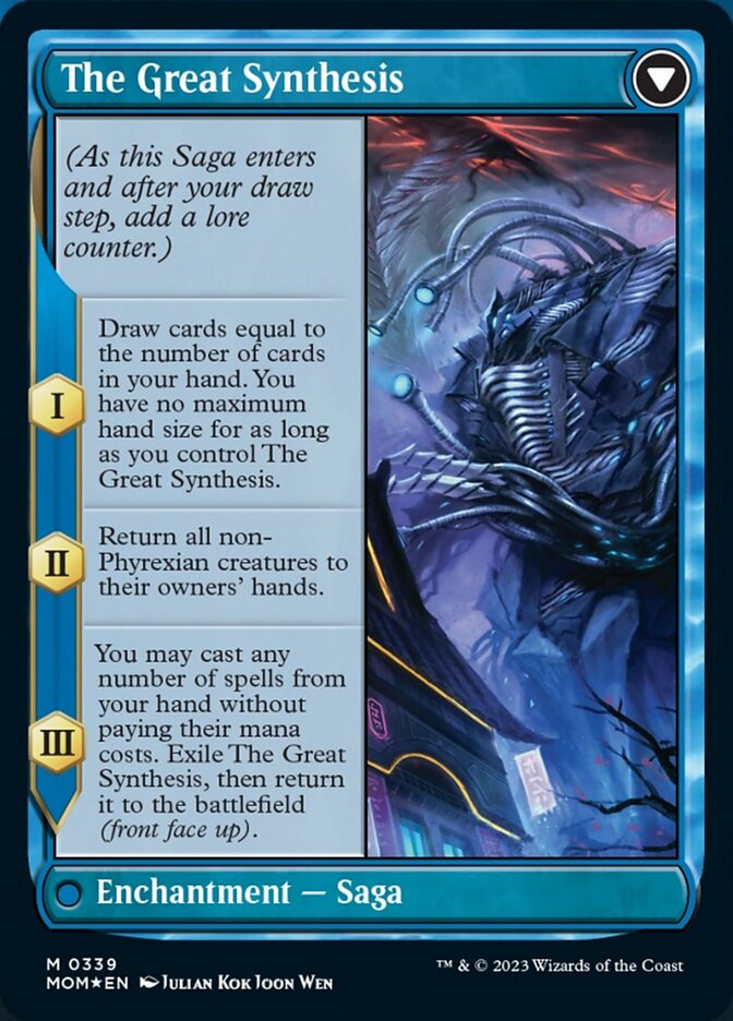 Jin-Gitaxias // The Great Synthesis (Borderless Alternate Art) [March of the Machine] | Gauntlet Hobbies - Angola