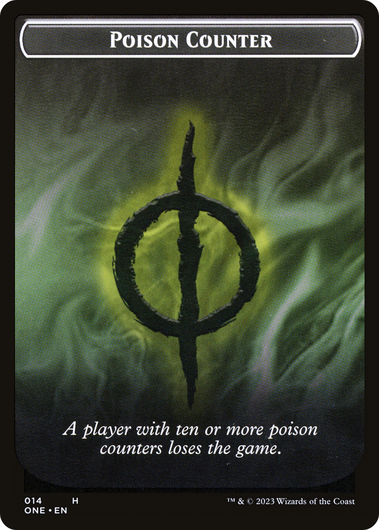 Poison Counter Token [Phyrexia: All Will Be One Tokens] | Gauntlet Hobbies - Angola
