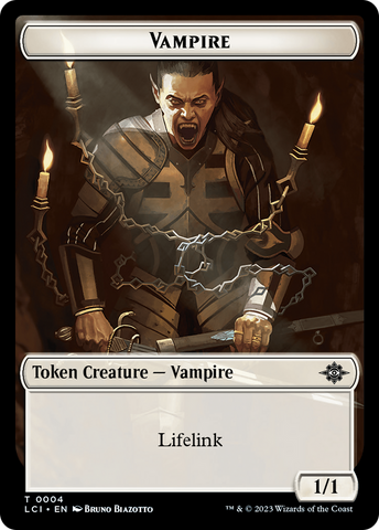 Vampire // Spirit Double-Sided Token [The Lost Caverns of Ixalan Tokens]