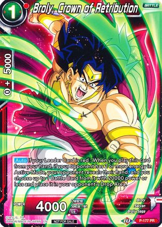 Broly, Crown of Retribution (P-177) [Promotion Cards] | Gauntlet Hobbies - Angola