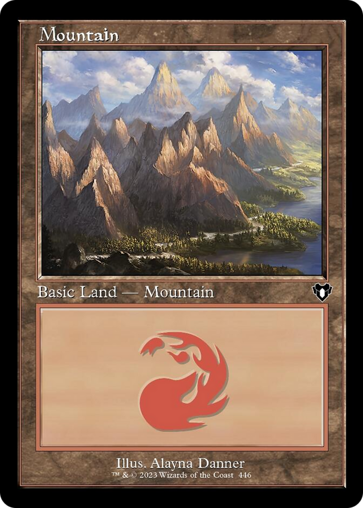 Mountain (446) (Retro) [Commander Masters] | Gauntlet Hobbies - Angola