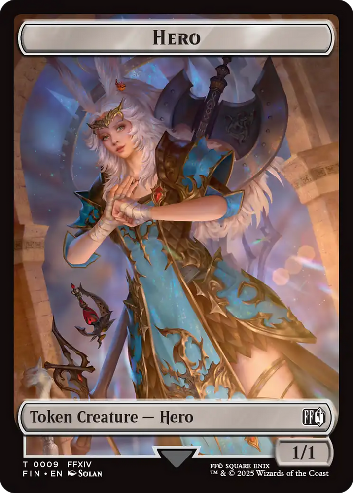 Hero (0009) // Treasure Double-Sided Token [FINAL FANTASY Tokens]