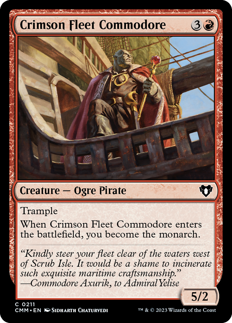 Crimson Fleet Commodore [Commander Masters] | Gauntlet Hobbies - Angola
