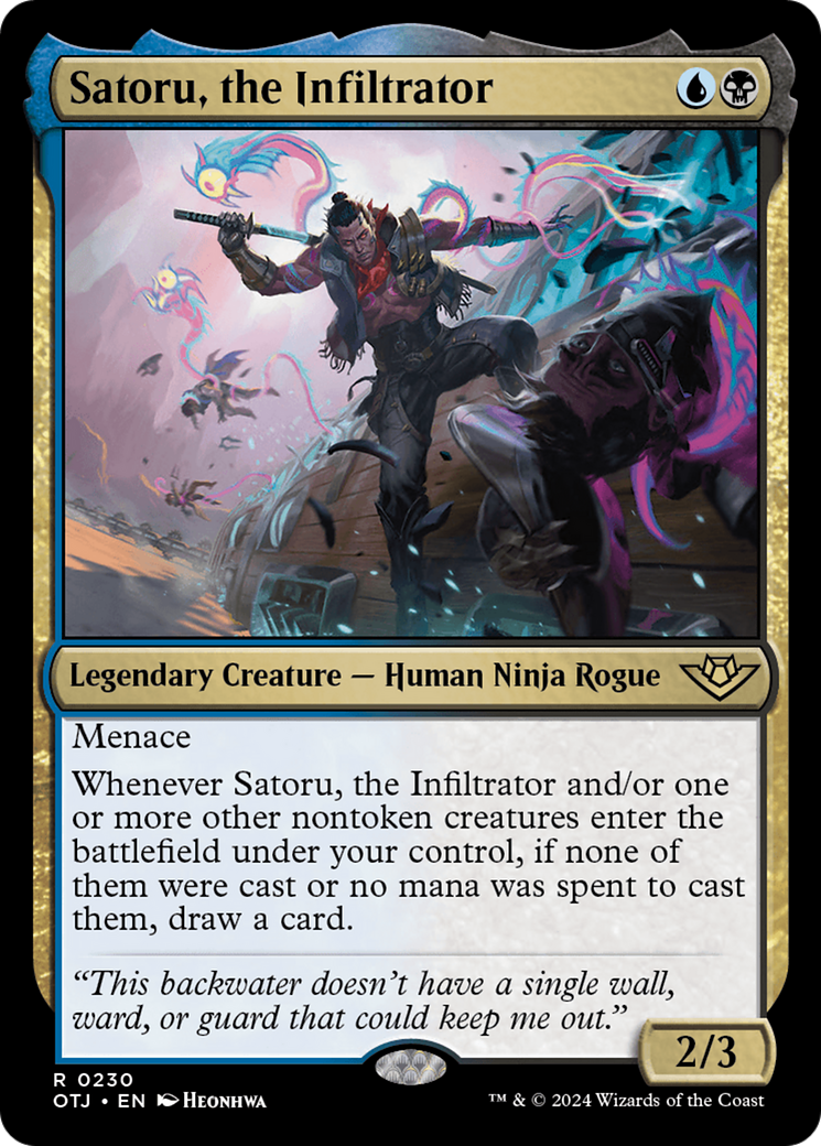 Satoru, the Infiltrator [Outlaws of Thunder Junction] | Gauntlet Hobbies - Angola