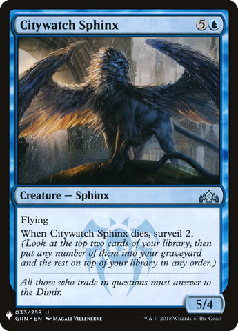 Citywatch Sphinx [Mystery Booster]