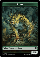 Beast (024) // Treasure Double-Sided Token [Bloomburrow Commander Tokens] | Gauntlet Hobbies - Angola
