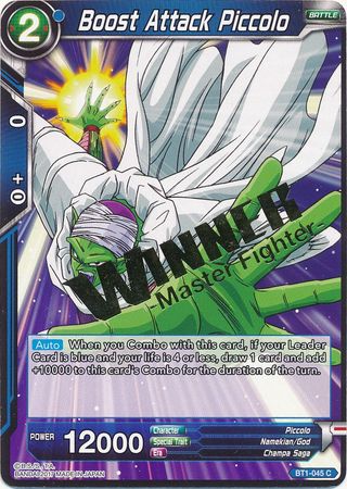 Boost Attack Piccolo (Winner Stamped) (BT1-045) [Tournament Promotion Cards] | Gauntlet Hobbies - Angola