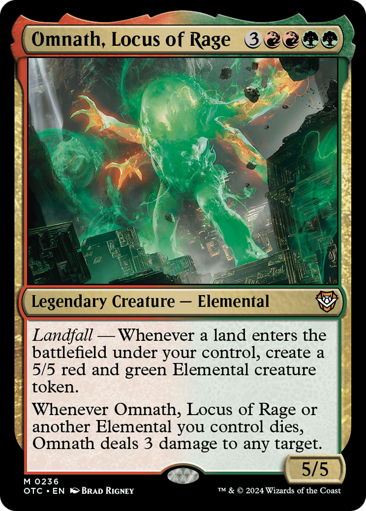Omnath, Locus of Rage [Outlaws of Thunder Junction Commander] | Gauntlet Hobbies - Angola