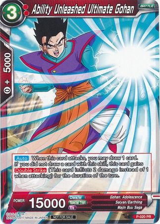 Ability Unleashed Ultimate Gohan (P-020) [Promotion Cards] | Gauntlet Hobbies - Angola