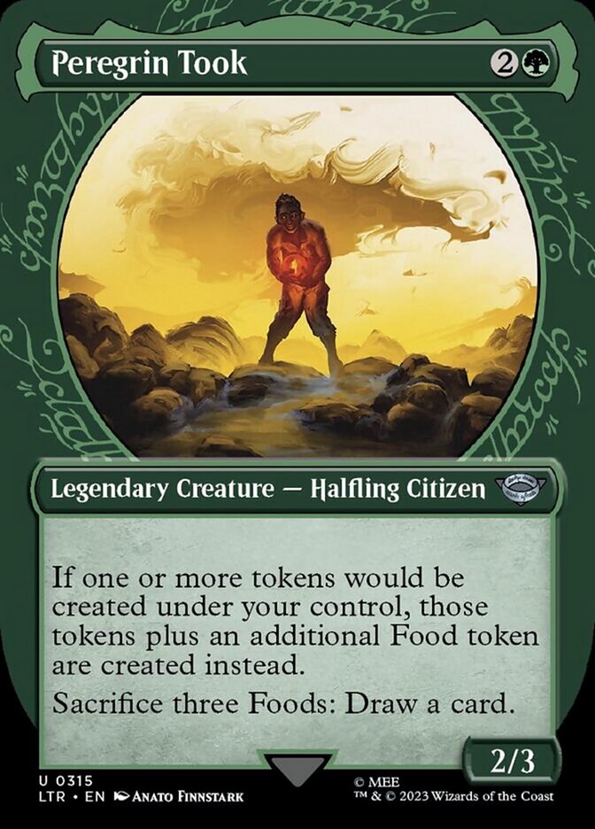 mtg lord of the rings showcase cards Peregrin Took (Showcase Ring Frame) [The Rings: Tales of M Style:Cloud Ex-Soldier rings you may reveal the Cyclonic Rift was just