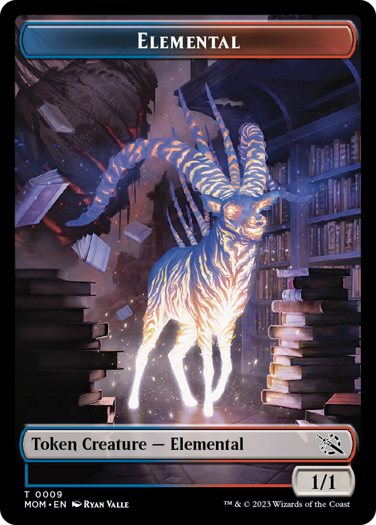 Elemental (9) // Phyrexian Saproling Double-Sided Token [March of the Machine Tokens] | Gauntlet Hobbies - Angola