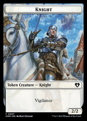 Treasure // Knight Double-Sided Token [Commander Masters Tokens] | Gauntlet Hobbies - Angola