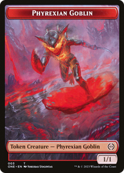 Phyrexian Goblin // Phyrexian Golem Double-Sided Token [Phyrexia: All Will Be One Tokens]