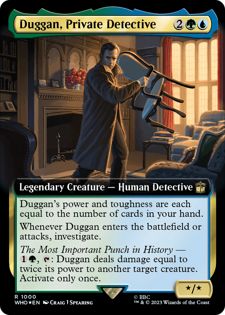 Duggan, Private Detective (Extended Art) (Surge Foil) [Doctor Who] | Gauntlet Hobbies - Angola