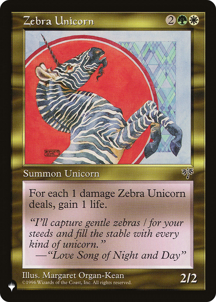 Zebra Unicorn [The List] | Gauntlet Hobbies - Angola