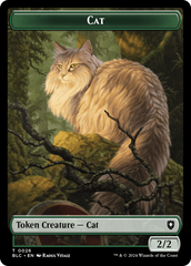 Elemental // Cat Double-Sided Token [Bloomburrow Commander Tokens] | Gauntlet Hobbies - Angola