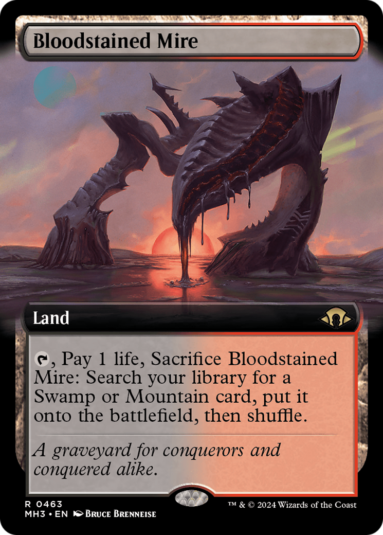 Bloodstained Mire (Extended Art) [Modern Horizons 3] | Gauntlet Hobbies - Angola