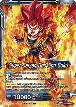 Super Saiyan God Son Goku // SSGSS Son Goku, Soul Striker Reborn (Gold Stamped) (P-211) [Promotion Cards] | Gauntlet Hobbies - Angola