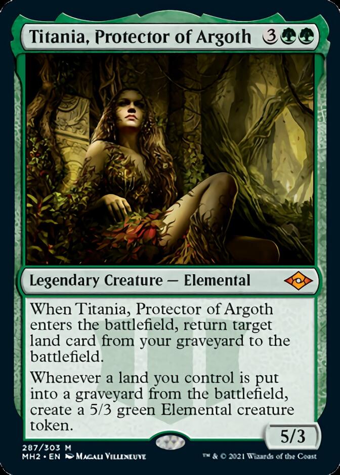Titania, Protector of Argoth (Foil Etched) [Modern Horizons 2] | Gauntlet Hobbies - Angola