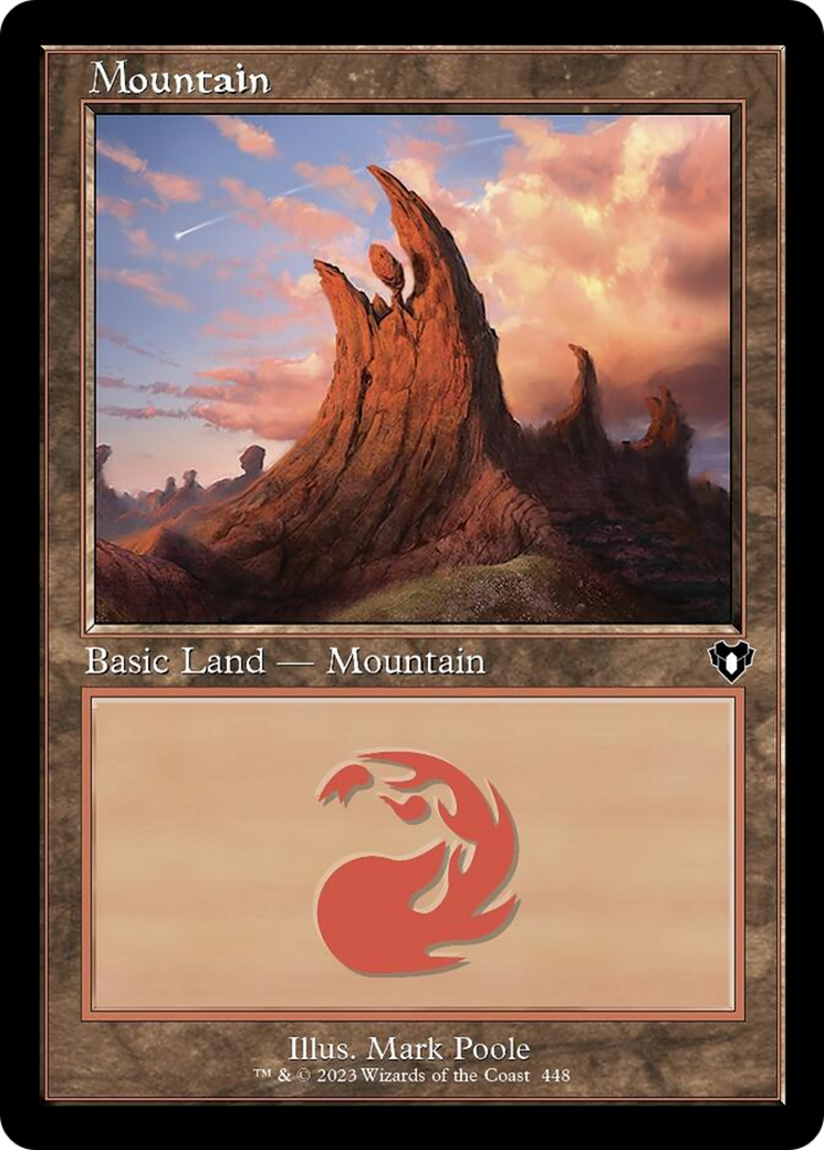 Mountain (448) (Retro) [Commander Masters] | Gauntlet Hobbies - Angola