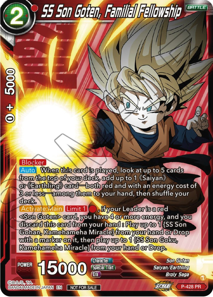 SS Son Goten, Familial Fellowship (P-428) [Promotion Cards]