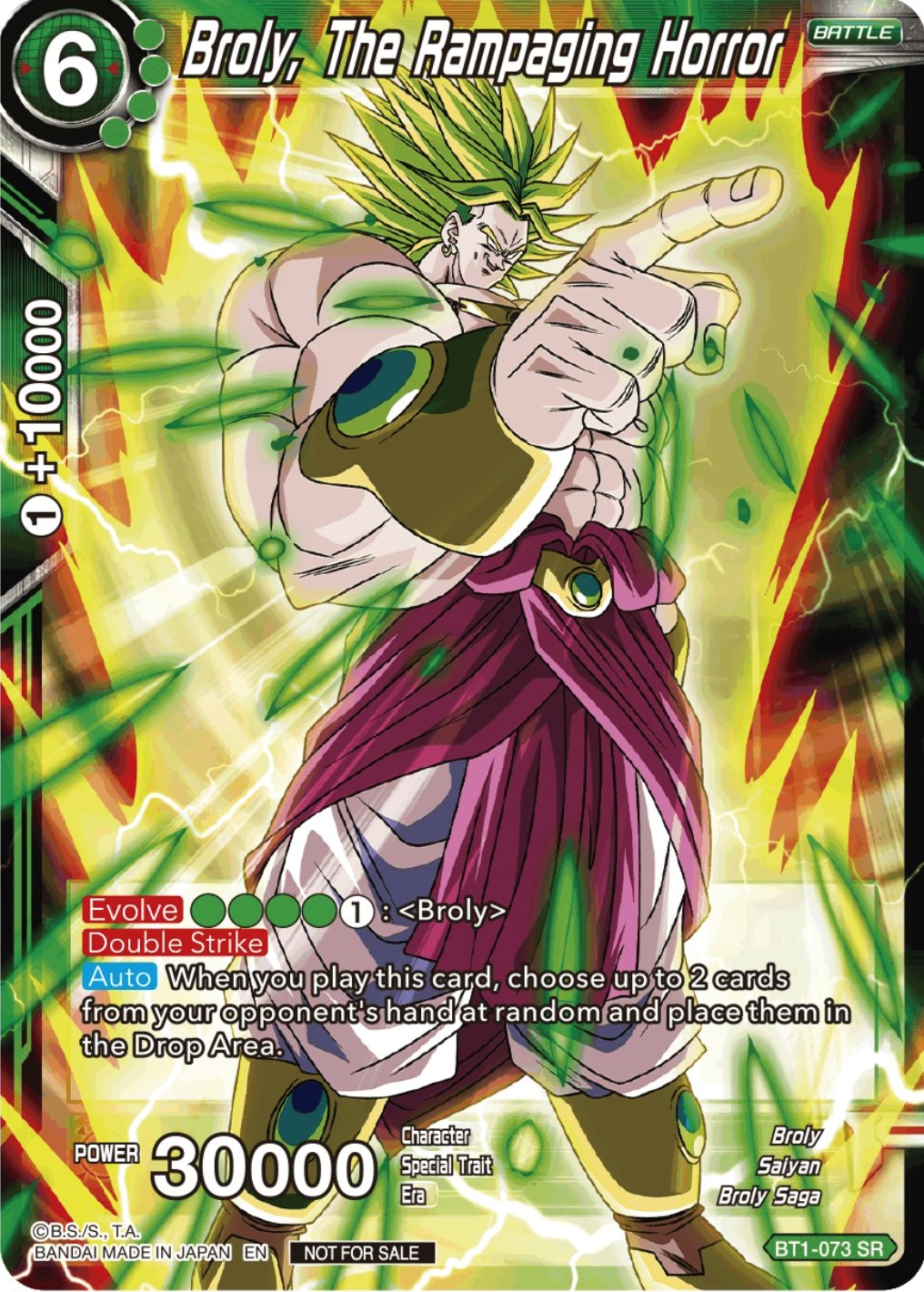 Broly, The Rampaging Horror (Gen Con 2023) (BT1-073) [Promotion Cards] | Gauntlet Hobbies - Angola