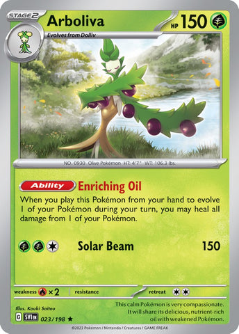 Arboliva (023/198) (Line Holo) [Scarlet & Violet: Base Set]