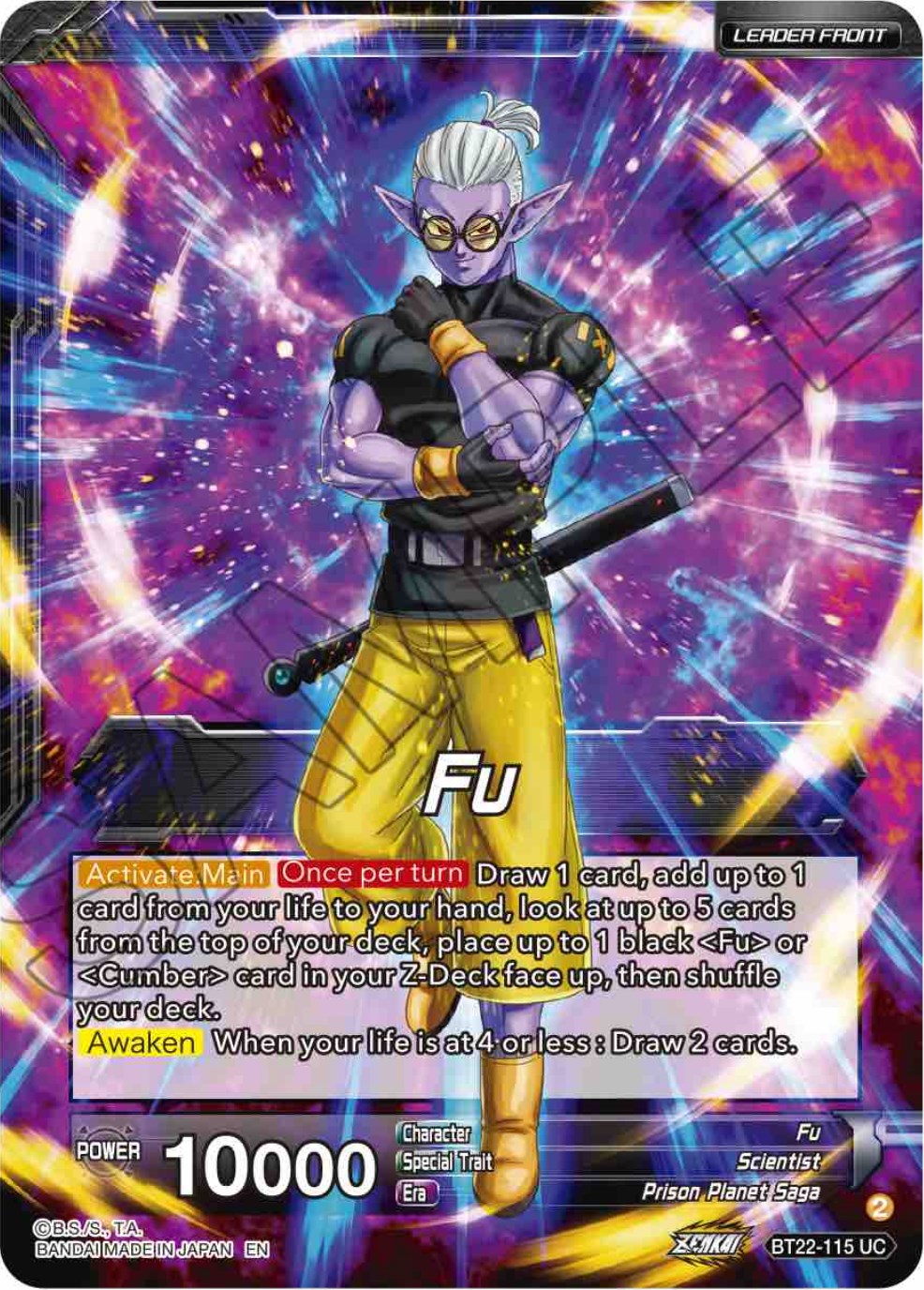 Fu // Super Fu, Heinous Commander (BT22-115) [Critical Blow] | Gauntlet Hobbies - Angola