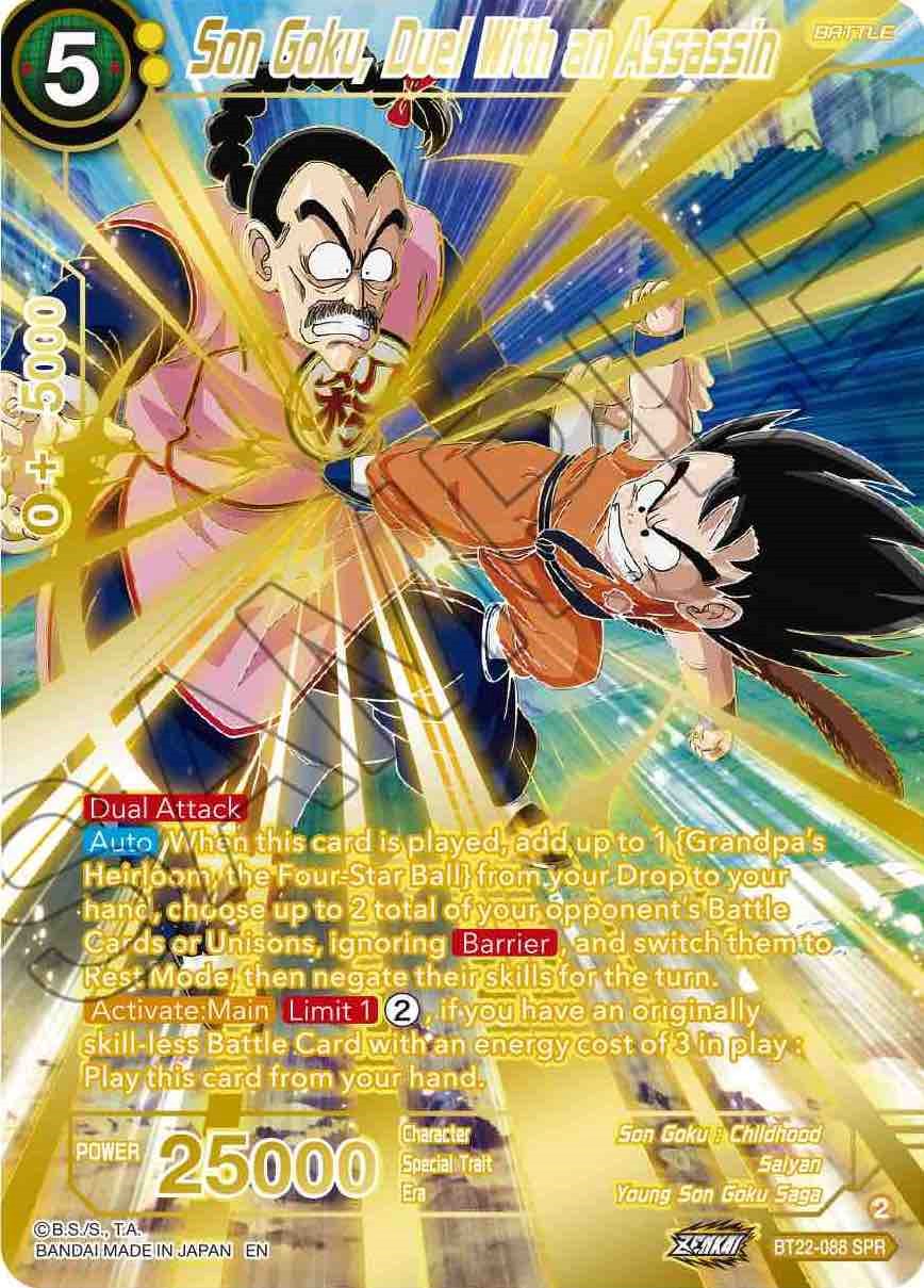 Son Goku, Duel With Assassin (SPR) (BT22-088) [Critical Blow] | Gauntlet Hobbies - Angola