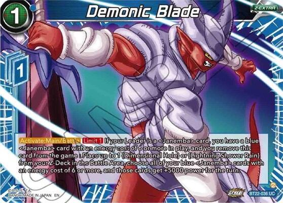 Demonic Blade (BT22-036) [Critical Blow] | Gauntlet Hobbies - Angola