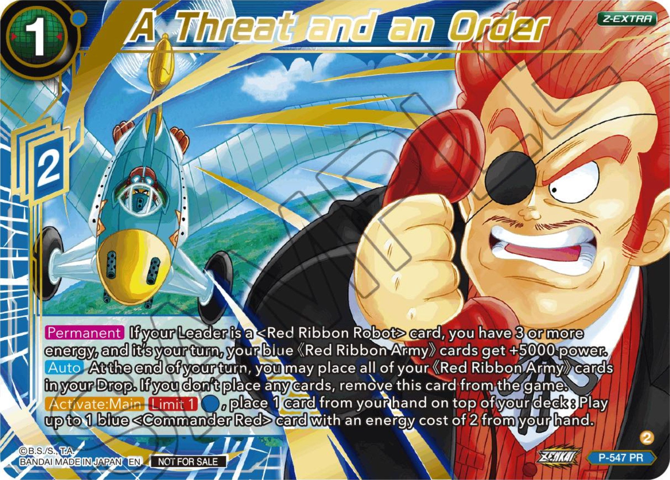 A Threat and an Order (Championship Z Extra Card Pack 2023) (Gold-Stamped) (P-547) [Tournament Promotion Cards] | Gauntlet Hobbies - Angola