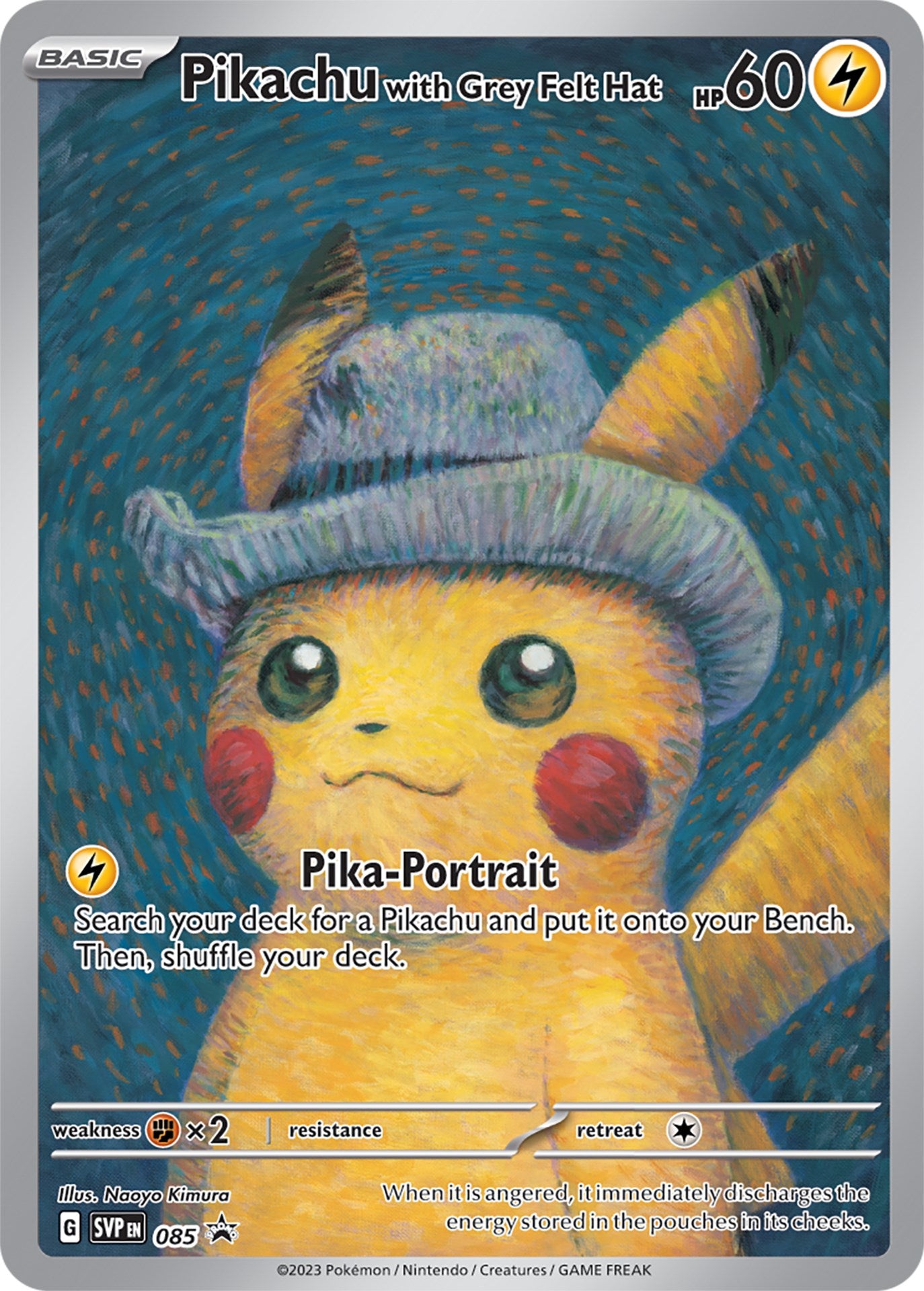 Pikachu with Grey Felt Hat (085) [Scarlet & Violet: Black Star Promos] | Gauntlet Hobbies - Angola