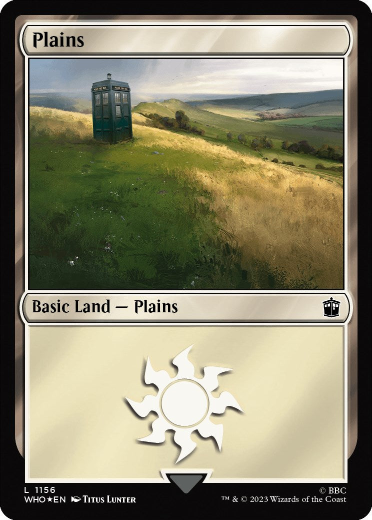 Plains (1156) (Surge Foil) [Doctor Who] | Gauntlet Hobbies - Angola