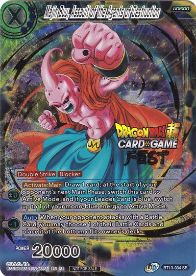 Majin Buu, Assault of the Agents of Destruction (Card Game Fest 2022) (BT13-034) [Tournament Promotion Cards] | Gauntlet Hobbies - Angola