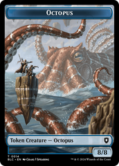 Octopus // Rabbit Double-Sided Token [Bloomburrow Commander Tokens] | Gauntlet Hobbies - Angola