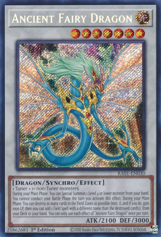 Ancient Fairy Dragon [RA01-EN030] Secret Rare | Gauntlet Hobbies - Angola
