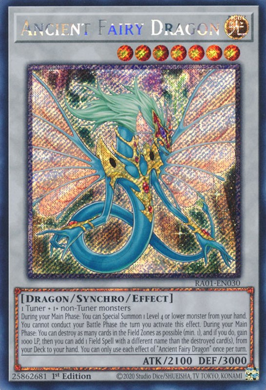 Ancient Fairy Dragon [RA01-EN030] Platinum Secret Rare | Gauntlet Hobbies - Angola