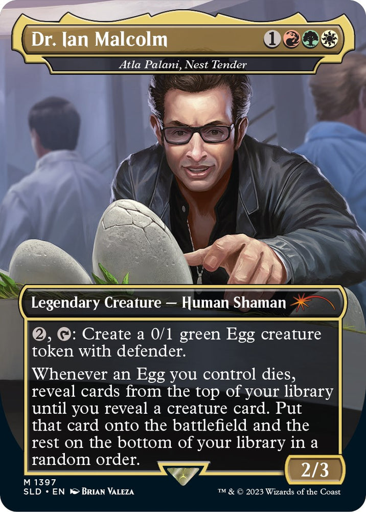 Dr. Ian Malcolm - Atla Palani, Nest Tender [Secret Lair Drop Series]