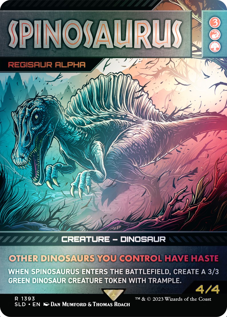 Spinosaurus - Regisaur Alpha (Rainbow Foil) [Secret Lair Drop Series] | Gauntlet Hobbies - Angola