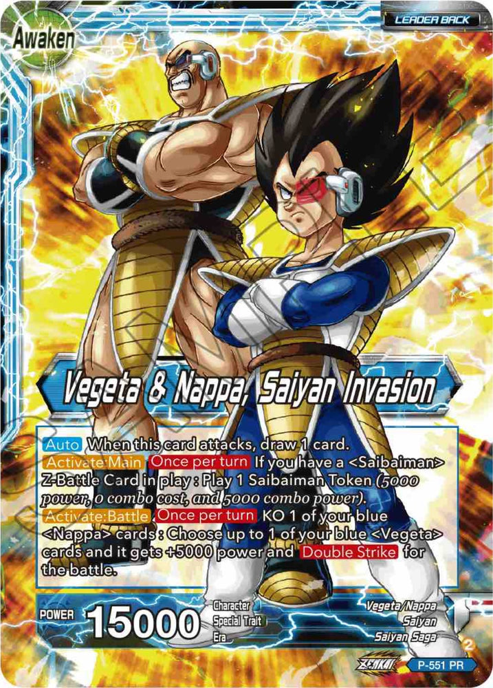 Nappa // Vegeta & Nappa, Saiyan Invasion (P-551) [Promotion Cards]