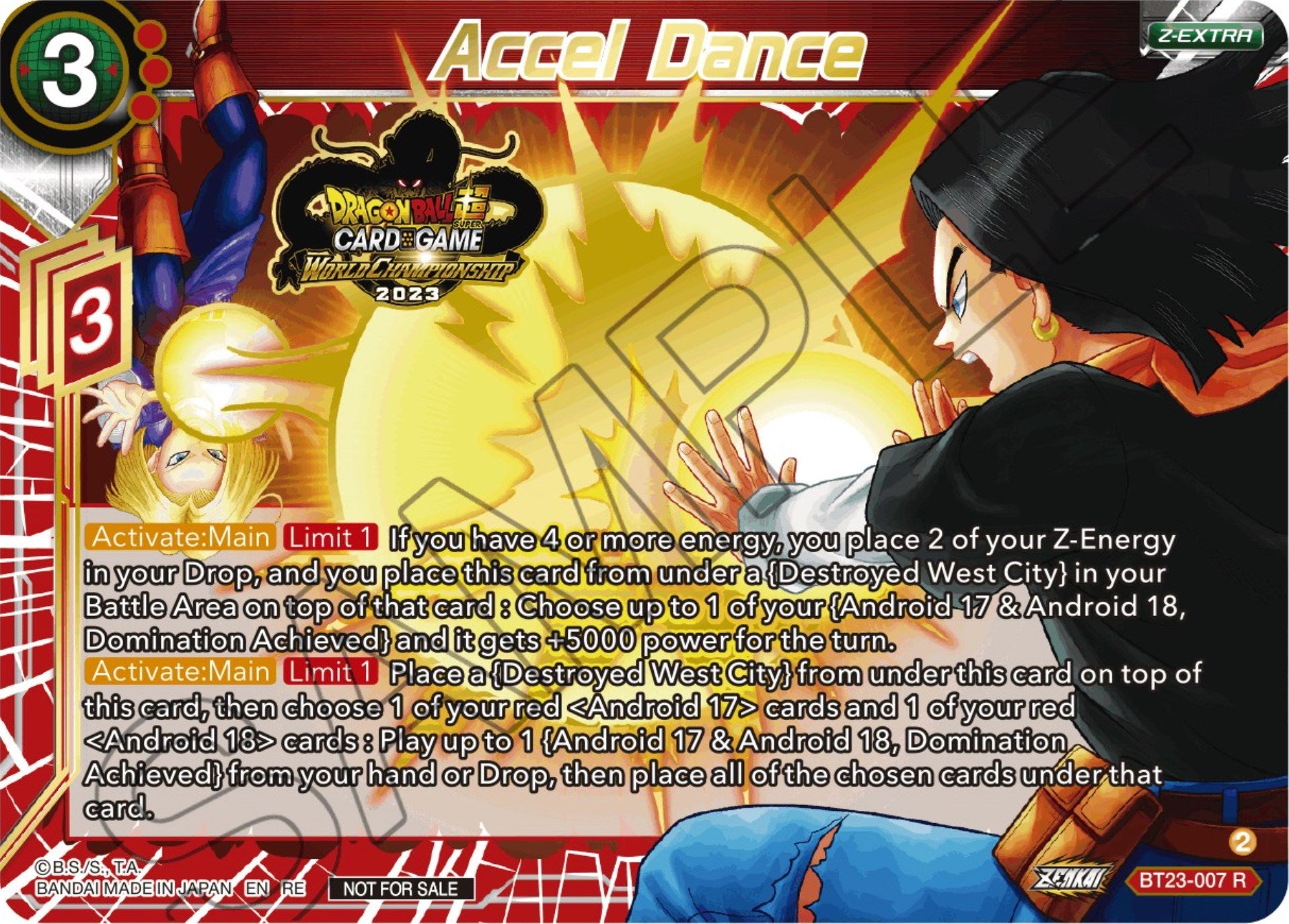 Accel Dance (2023 World Championship Z-Extra Card Set) (BT23-007) [Tournament Promotion Cards] | Gauntlet Hobbies - Angola