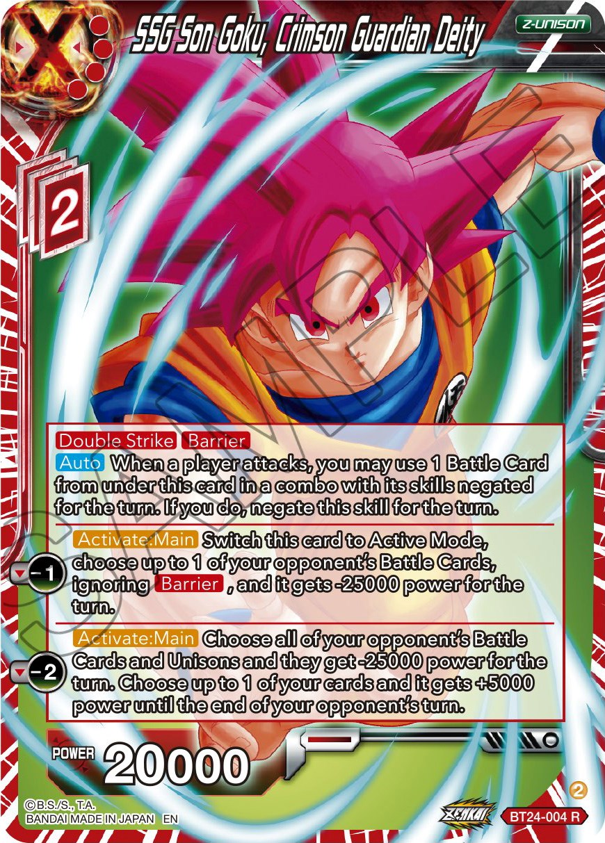 SSG Son Goku, Crimson Guardian Deity (BT24-004) [Beyond Generations] | Gauntlet Hobbies - Angola
