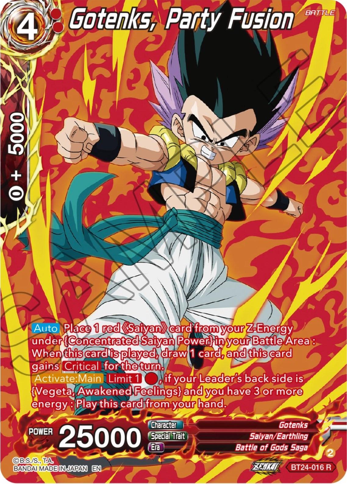Gotenks, Party Fusion (Collector Booster) (BT24-016) [Beyond Generations] | Gauntlet Hobbies - Angola