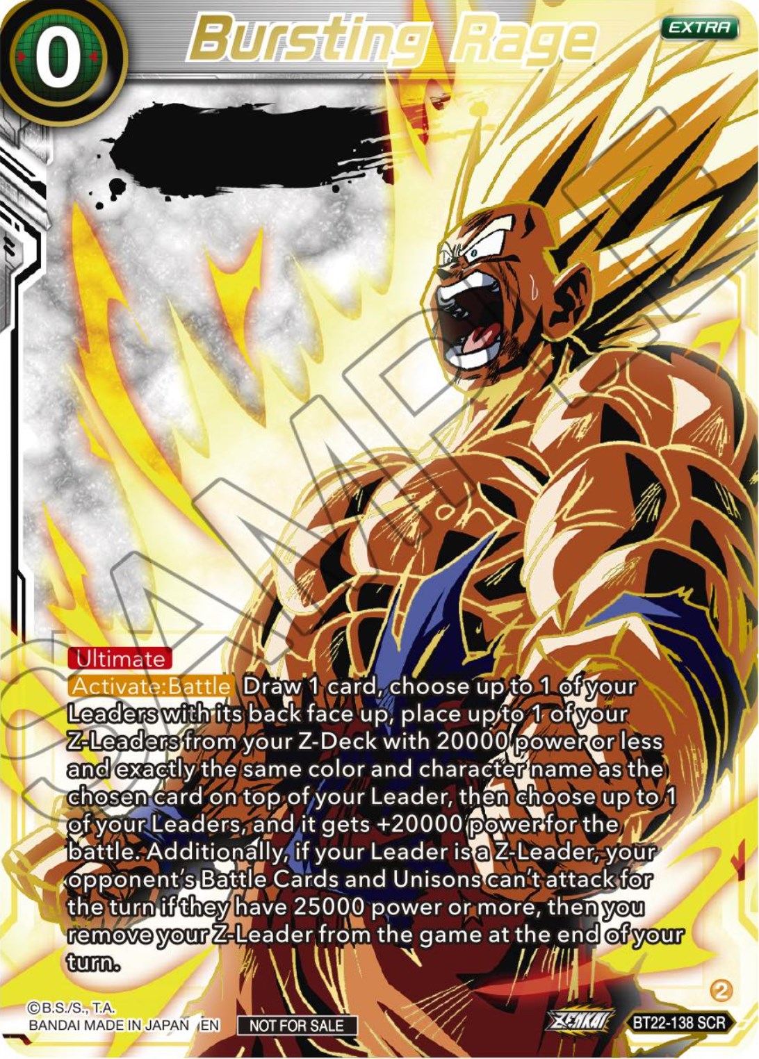 Bursting Rage (Serial Numbered) (BT22-138) [Tournament Promotion Cards] | Gauntlet Hobbies - Angola